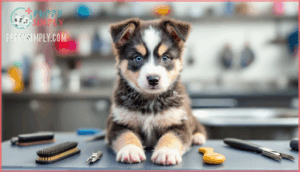first professional grooming for blue heelers