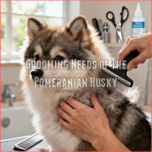 grooming needs of the pomeranian husky