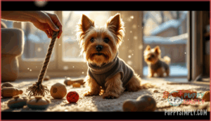 handling yorkie energy indoors and outdoors