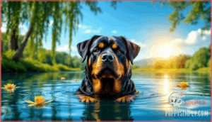 health benefits and safety tips for swimming rottweilers