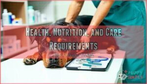 health, nutrition, and care requirements