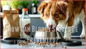 how can bloody stools be prevented