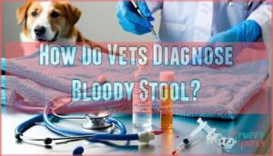how do vets diagnose bloody stool