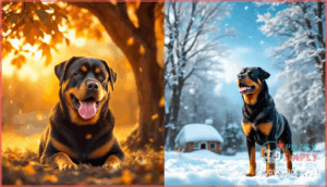 how well do rottweilers tolerate weather