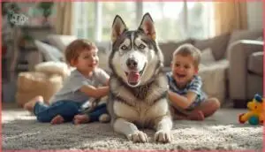 husky temperament and family life