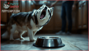 indicating hunger or discomfort