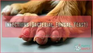 infections (bacterial, fungal, yeast)