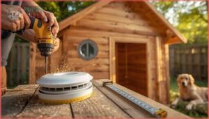 installing windows or vents for ventilation