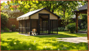keeping beagles outdoors