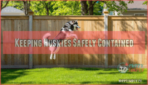keeping huskies safely contained