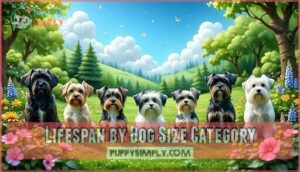 lifespan by dog size category