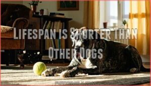 lifespan is shorter than other dogs