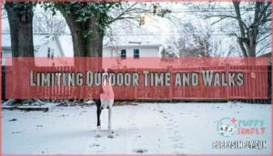 limiting outdoor time and walks