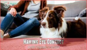 making eye contact
