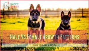 male vs female growth patterns