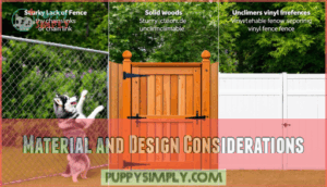 material and design considerations