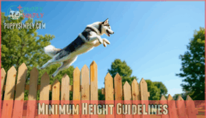 minimum height guidelines