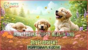 monitoring puppy health and development