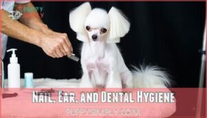 nail, ear, and dental hygiene