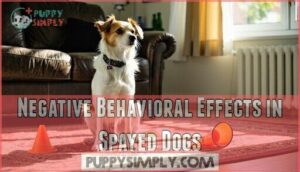 negative behavioral effects in spayed dogs