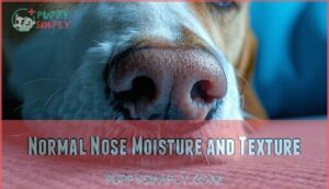 normal nose moisture and texture