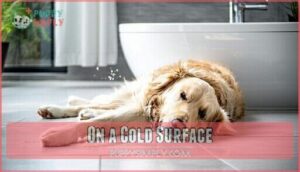 on a cold surface