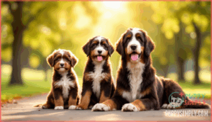 petite, mini, medium, and standard sizes