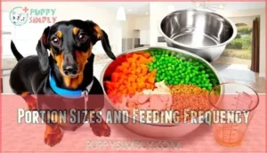 portion sizes and feeding frequency