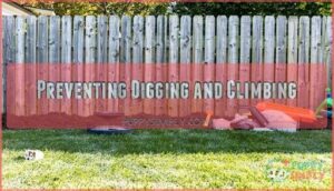 preventing digging and climbing