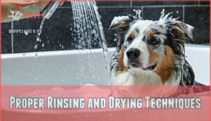proper rinsing and drying techniques