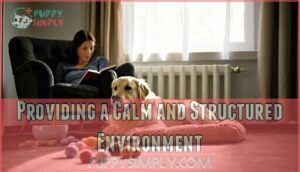 providing a calm and structured environment