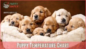 puppy temperature chart