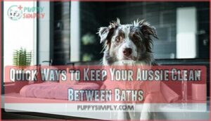 quick ways to keep your aussie clean between baths