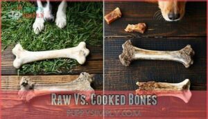 raw vs. cooked bones