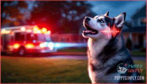 reacting to noises and sirens