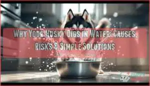 reasons your husky likes to dig in the water