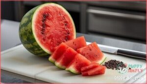 removing seeds and rind