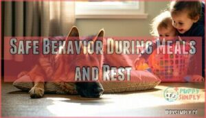 safe behavior during meals and rest