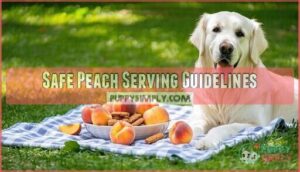 safe peach serving guidelines