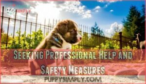 seeking professional help and safety measures
