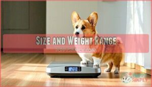 size and weight range