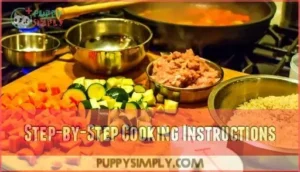 step-by-step cooking instructions