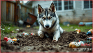 sudden digging behavior change