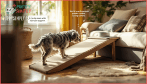 supporting a dog with ataxia