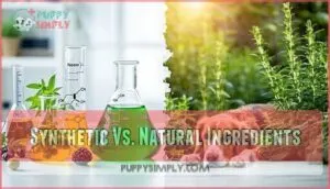 synthetic vs. natural ingredients