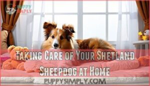taking care of your shetland sheepdog at home