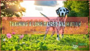 training a long haired dalmatian