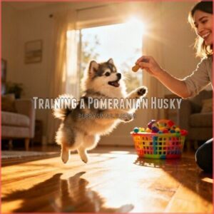training a pomeranian husky