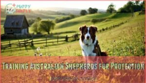 training australian shepherds for protection