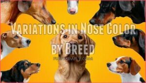 variations in nose color by breed